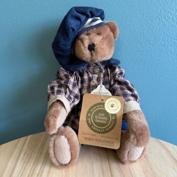 Boyds 1999 Plush 9" Bear Herbert Henry Jodibear W/ Tags Retired Collectible By J - Picture 7 of 10